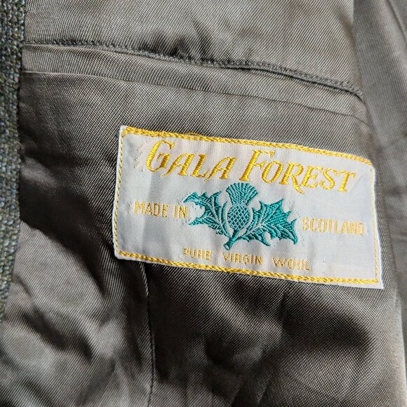 GALA FOREST Made In Scotland Vintage Sport Coat - Picture 7 of 12